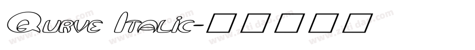 Qurve Italic字体转换
